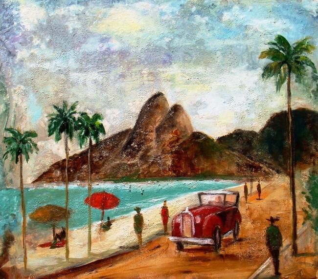 Pintura intitulada "Rio de Janeiro" por Nequitz, Obras de arte originais