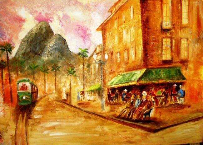 Pintura intitulada "Boemia Carioca" por Nequitz, Obras de arte originais, Outro