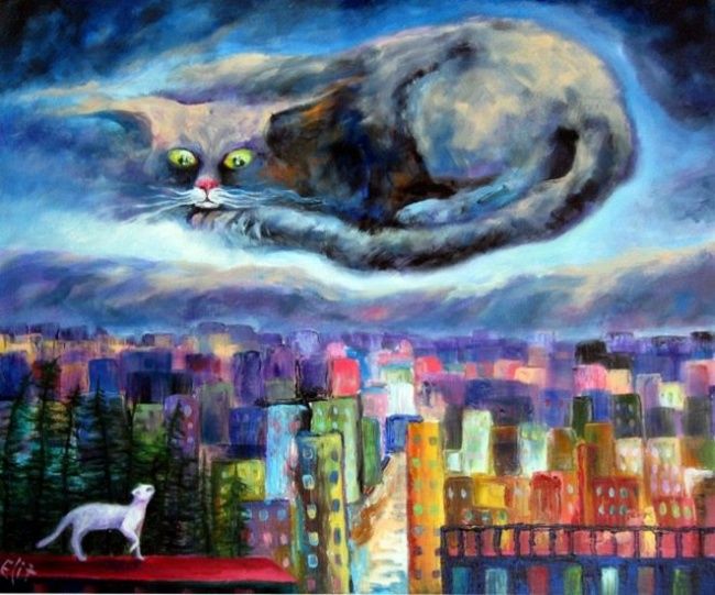 Painting titled "FARE THEE WELL!" by Nesis Elisheva (Eli7), Original Artwork, Acrylic