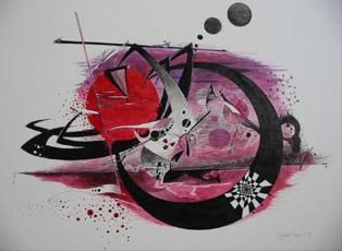 Peinture intitulée "TERRE BATTUE" par Nesta Jérôme Morin, Œuvre d'art originale,