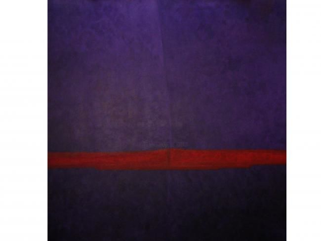 Peinture intitulée "purple kiss" par Neubach, Œuvre d'art originale, Huile