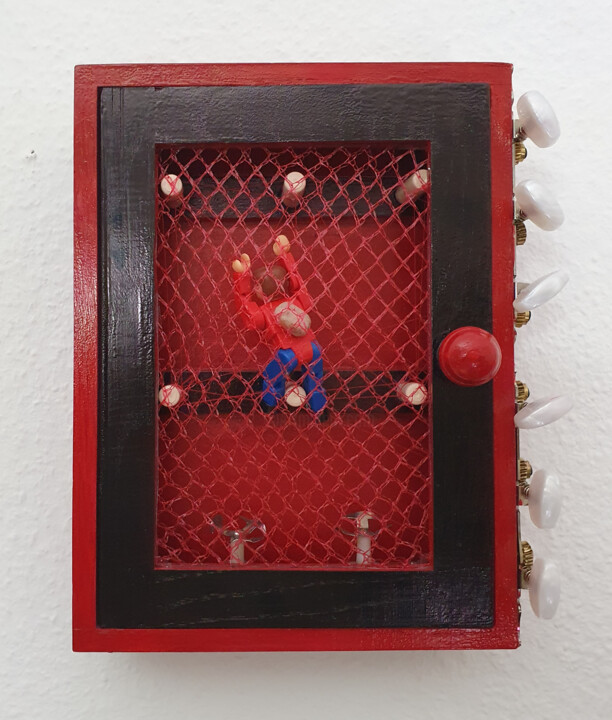 Sculpture titled "Comrade on the Assi…" by Nevenka Spasic-Thater, Original Artwork, Wood