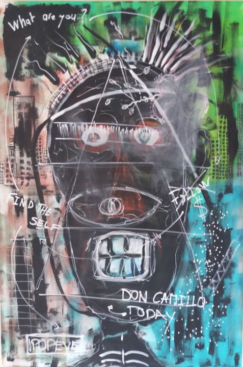 Картина под названием "Don Camillo.jpg" - Nevio Massaro, Подлинное произведение искусства, Акрил