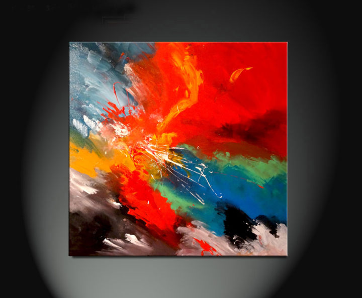 Peinture intitulée "vibrance-m1660-1.jpg" par J.Marti, Œuvre d'art originale, Acrylique