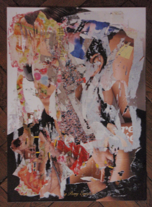 Collages intitulée "sans titre.jpg" par Newzad Menaf Sedik, Œuvre d'art originale, Découpages