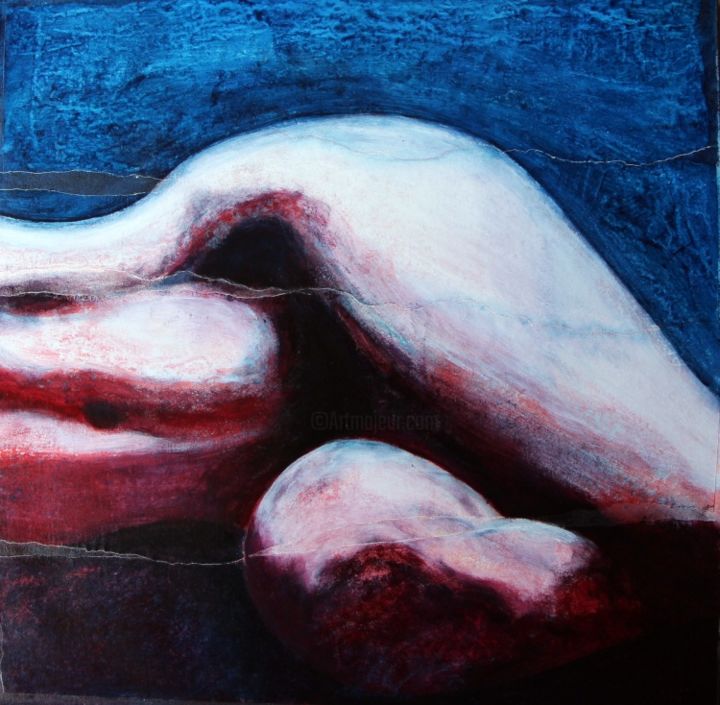 Schilderij getiteld "moederschoot.jpg" door Robert Neyt, Origineel Kunstwerk, Olie