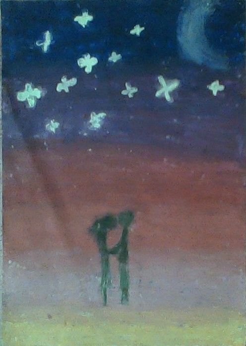 Painting titled "Good night" by Nguyên Huy Nguyễn, Original Art, Oil