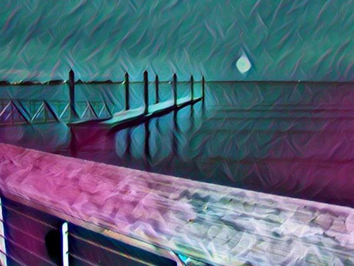 Digital Arts titled "The MoonLight" by Nia Carr, Original Art, Photo Montage