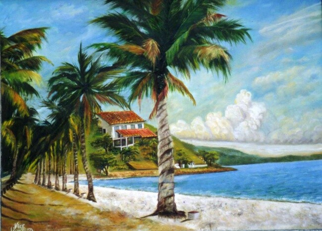 Painting titled "Brasileiríssimo" by Nice Ventura, Original Artwork