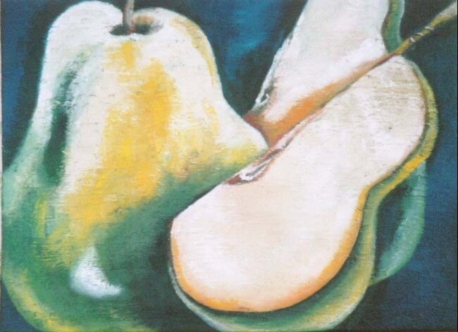 Peinture intitulée "Peras Deliciosas" par Nice Ventura, Œuvre d'art originale