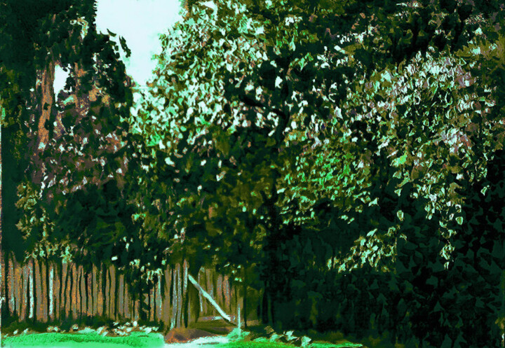 Peinture intitulée "Lilac in Bloom" par Nicholaas Chiao, Œuvre d'art originale, Huile