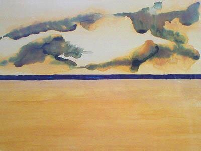 Pintura titulada "Marée basse" por Nick Cowling, Obra de arte original
