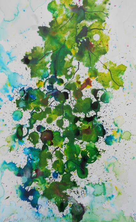 Malarstwo zatytułowany „My vine,1st July 20…” autorstwa Nick Cowling, Oryginalna praca