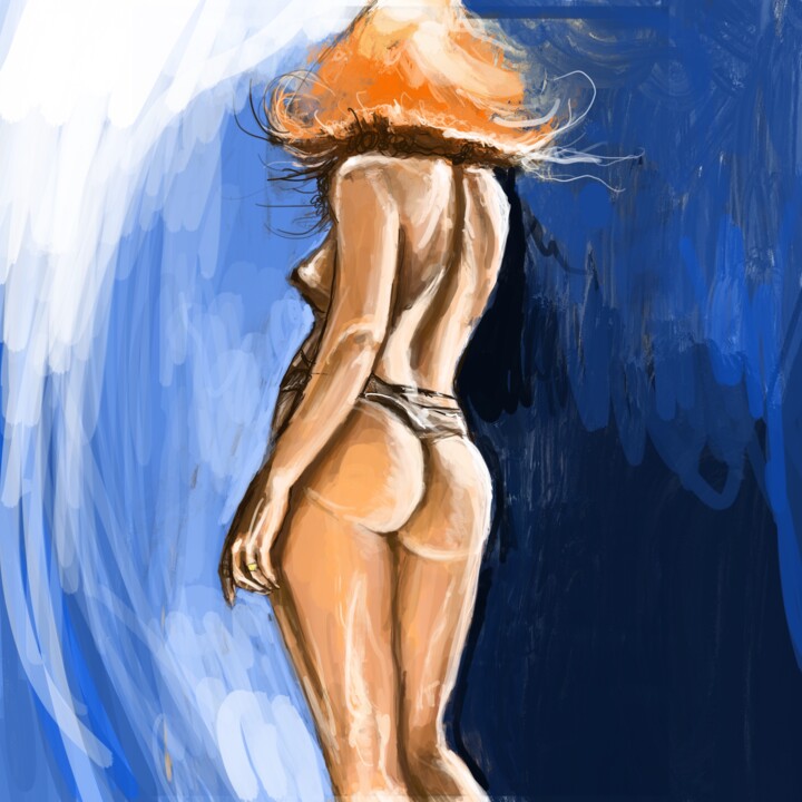 Digital Arts titled "Amanda 7" by Nick Kozis, Original Artwork, 2D Digital Work