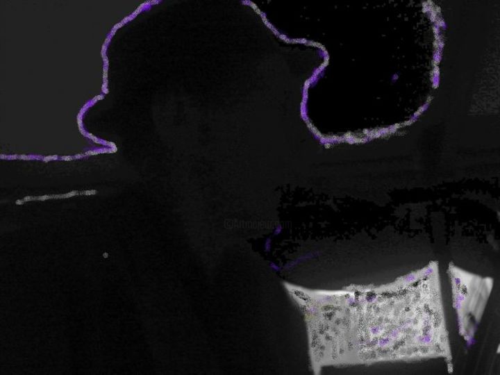 Digital Arts titled "ManHat - 3" by Nick Mancuso, Original Art, Digital Painting