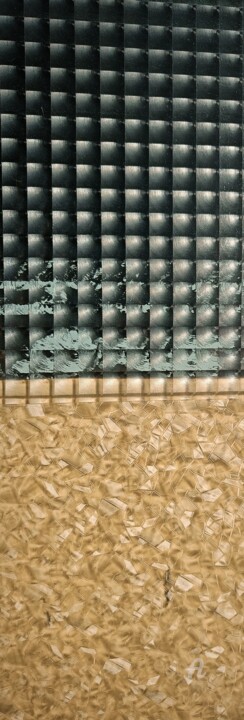 Картина под названием "Spettri Magnetici" - Nico Garsia, Подлинное произведение искусства, Эмаль Установлен на Металл