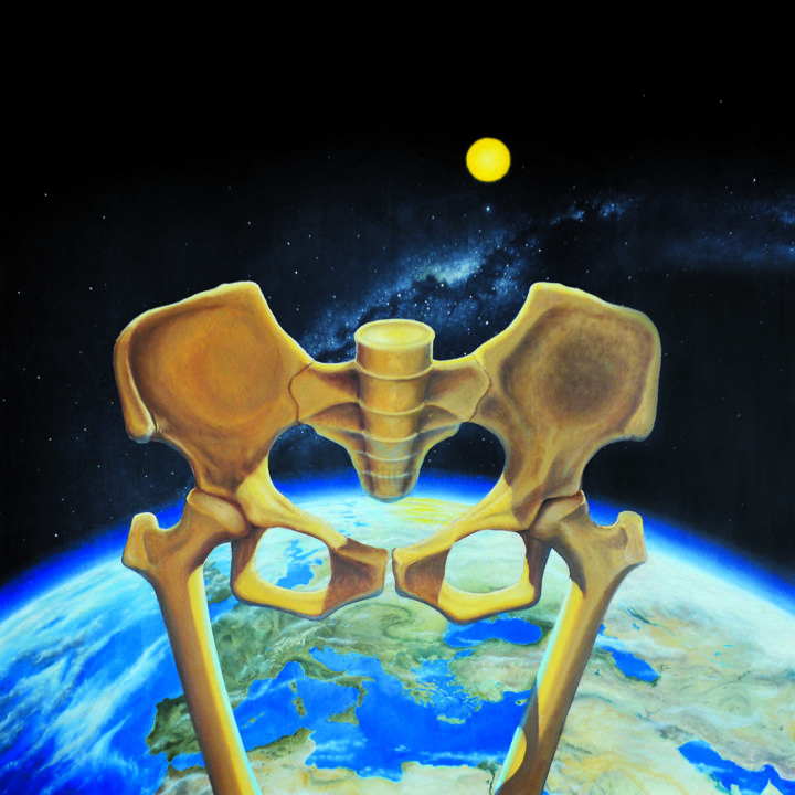 Pintura titulada "Entrance" por Nicolas Aljure, Obra de arte original, Oleo Montado en Panel de madera