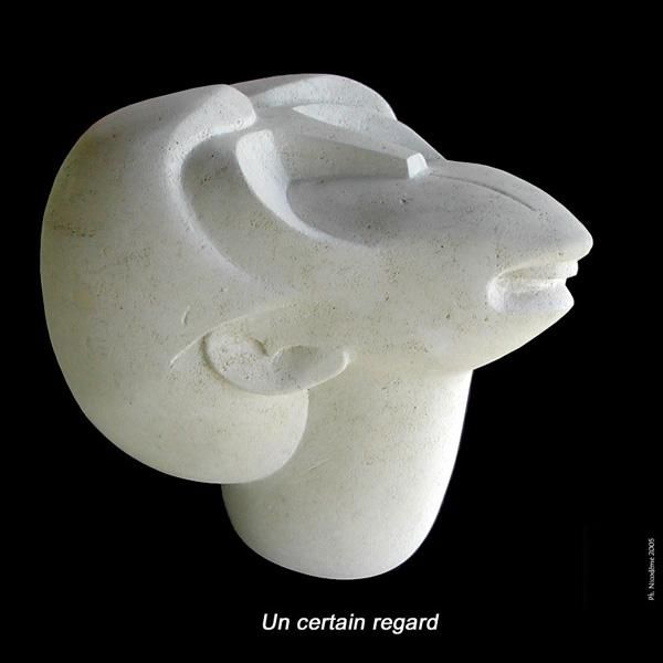 Sculpture titled "Un certain regard" by Philippe Nicodème, Original Artwork