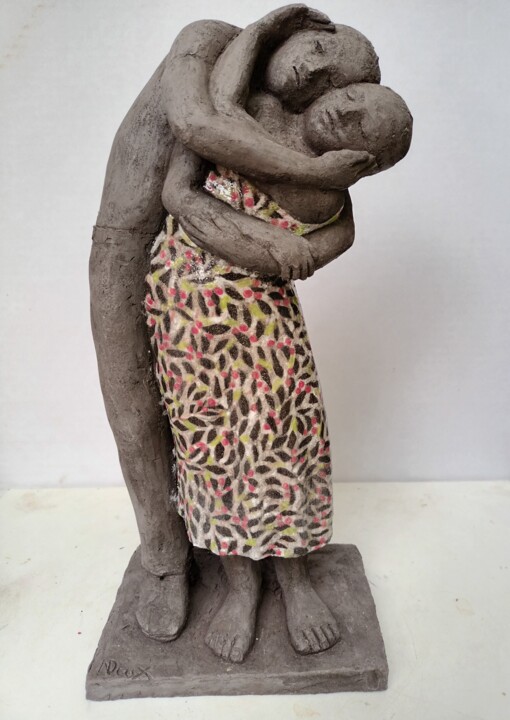 Sculpture titled "Romance" by Nicola Deux, Original Artwork, Ceramics