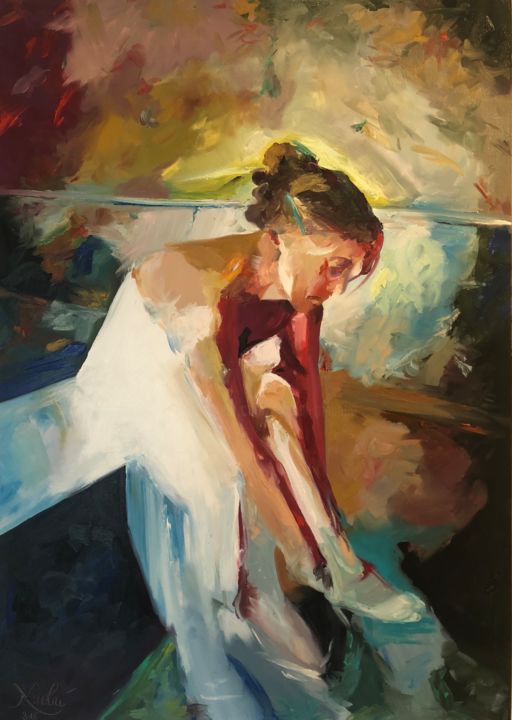 Painting titled "La soeur" by Philippe Nicolaï, Original Artwork, Oil