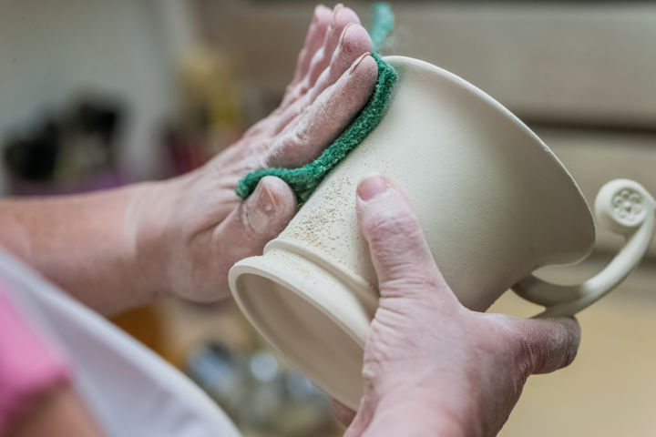 Fotografía titulada "fabrication porcela…" por Nicolas Bernié, Obra de arte original