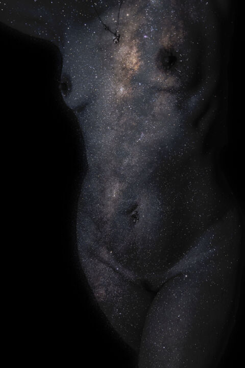 Photographie intitulée "Voie Lactée" par Nicolas Bernié, Œuvre d'art originale, Photographie manipulée