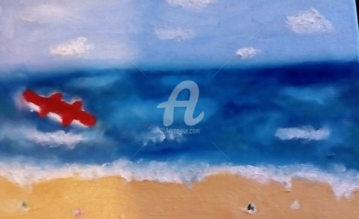 Painting titled "Playa de azucar" by Nicolas Bonnet, Original Artwork, Acrylic
