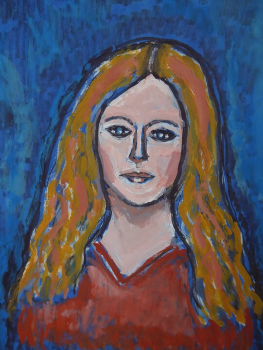 Pintura titulada "La fille de l'autom…" por Nicolas Cavuoto, Obra de arte original, Oleo