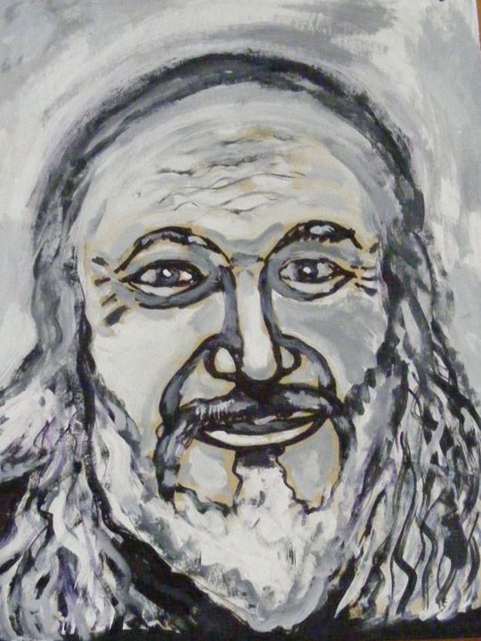 Painting titled "Christian Décamps" by Nicolas Cavuoto, Original Artwork, Oil