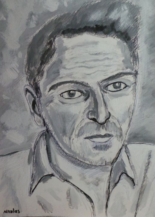 Painting titled "Nicolas De Staël" by Nicolas Cavuoto, Original Artwork, Oil