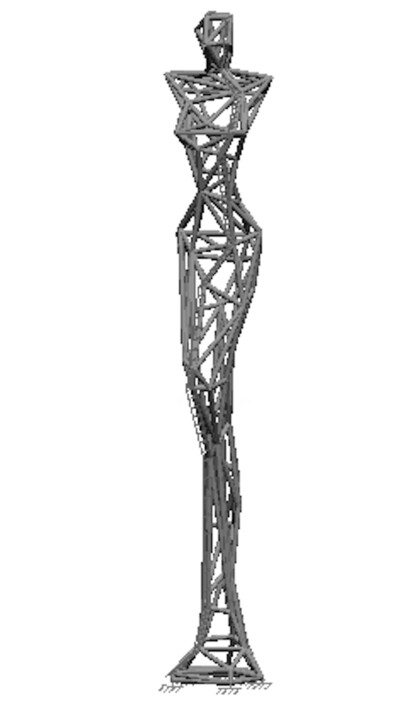 Digital Arts με τίτλο "Peace Tower - Digit…" από Nicolas Chammat, Αυθεντικά έργα τέχνης, 3D Μοντελοποίηση