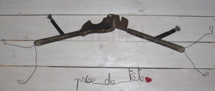 Sculpture titled "prise de tête(s)- a…" by Coeur À Vif, Original Artwork