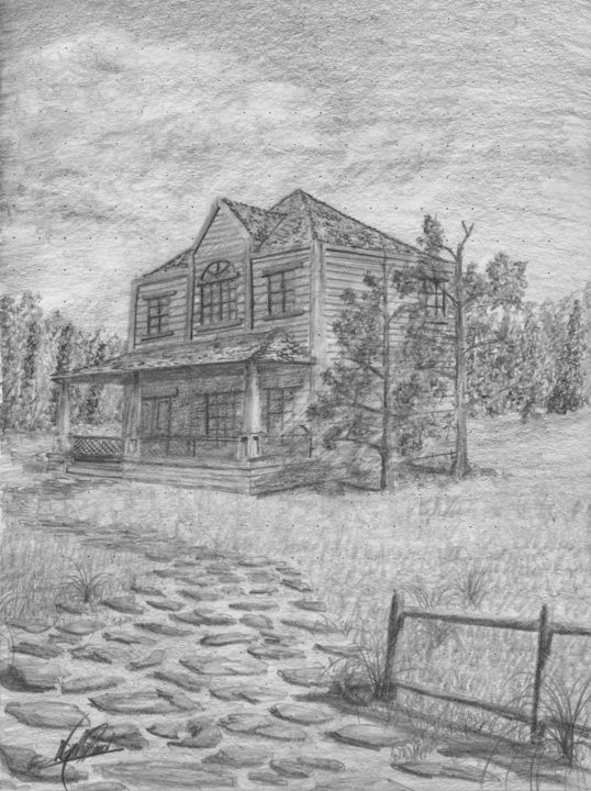 Dibujo titulada ""Il soggiorno" (04)" por Nicolás David, Obra de arte original, Carbón