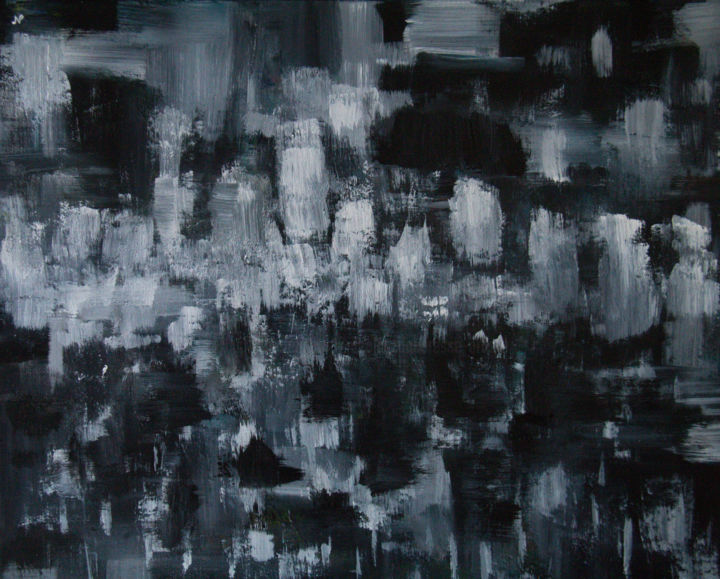 Картина под названием "Abstrait no 8" - Nicolas Daubresse, Подлинное произведение искусства, Акрил Установлен на Деревянная…