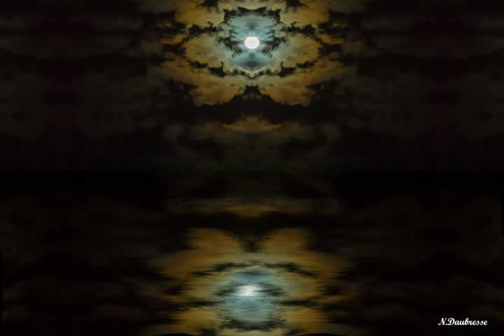 Photographie intitulée "Moonlight no 4" par Nicolas Daubresse, Œuvre d'art originale, Photographie manipulée