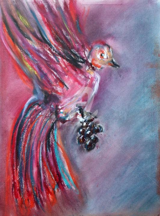 Painting titled "LIBRE" by Nicolas Guillemard, Original Artwork, Oil
