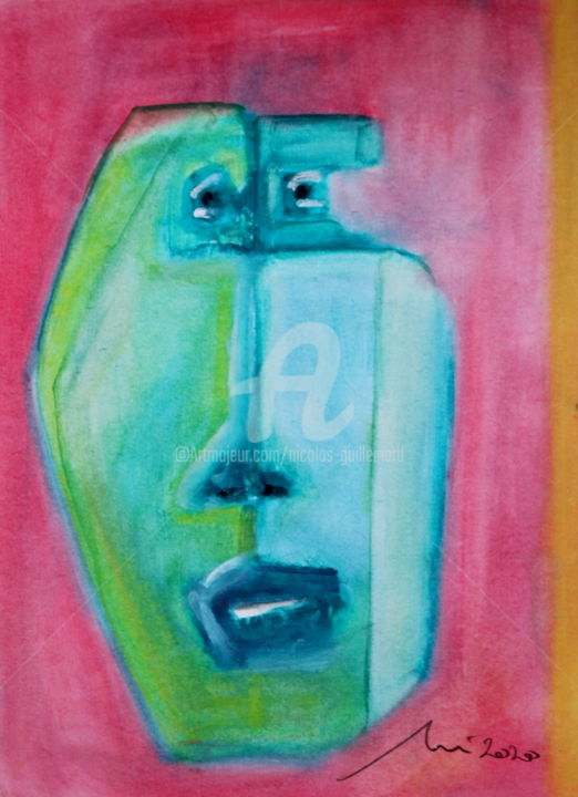 Dessin intitulée "DREAM" par Nicolas Guillemard, Œuvre d'art originale, Pastel Monté sur Autre panneau rigide