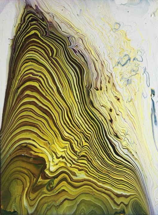 Painting titled "Agate" by Nicolas Montagne, Original Artwork, Acrylic