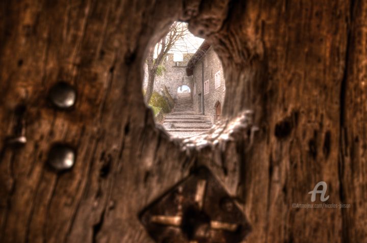 Fotografia intitulada "a peephole" por Nicolas Pirson, Obras de arte originais