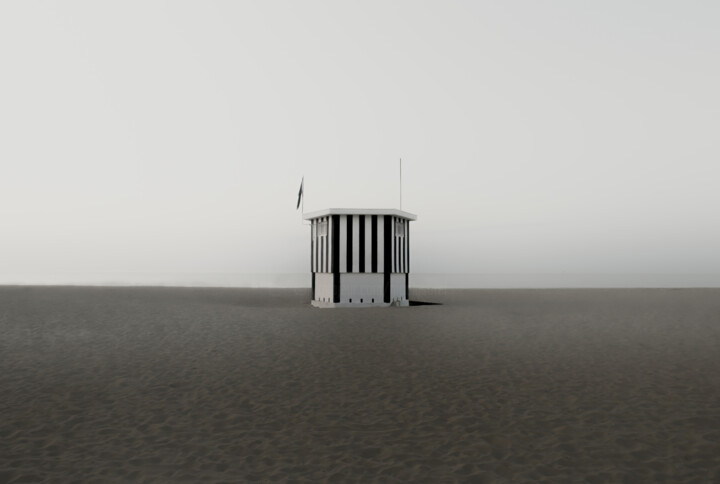 Photographie intitulée "La plage au matin" par Nicolas Sorel, Œuvre d'art originale, Photographie numérique