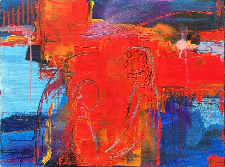 Peinture intitulée "Faith / I put my tr…" par Nicolas Wallyn, Œuvre d'art originale, Acrylique Monté sur Châssis en bois