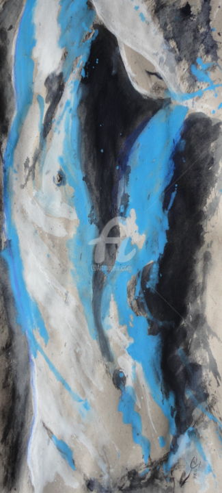 Pittura intitolato "Blue Up" da Nccp, Opera d'arte originale, Acrilico