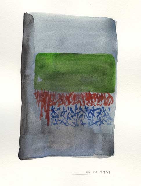 Painting titled "Pluie japonaise - J…" by Nicolas David, Original Art,