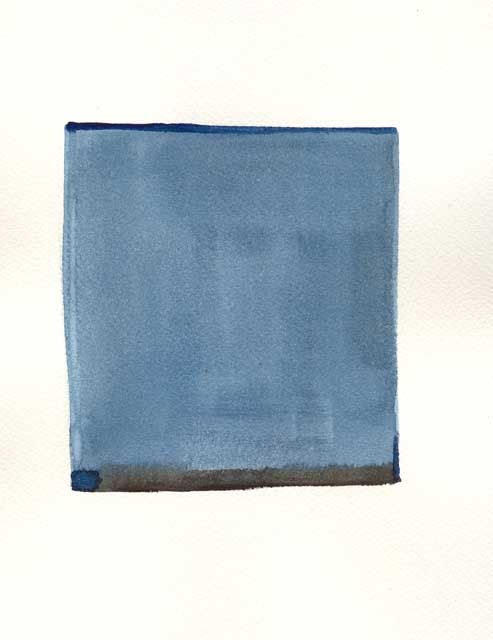 Painting titled "Fenêtre bleue - Blu…" by Nicolas David, Original Art,