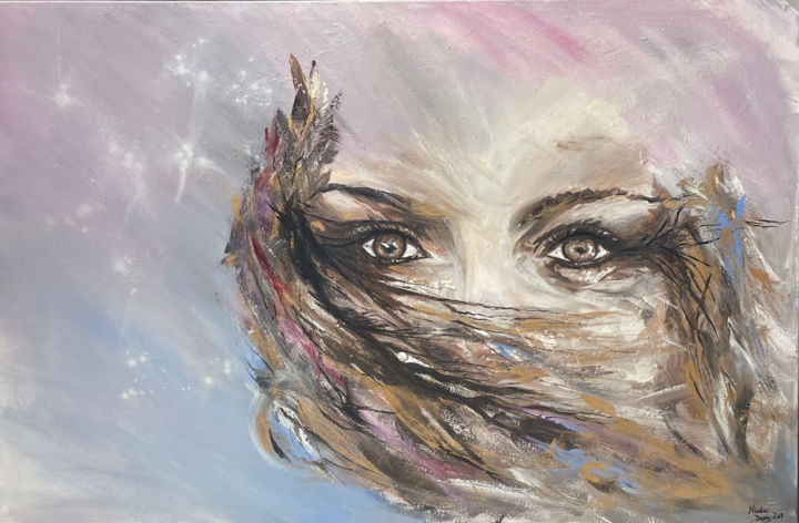 Peinture intitulée "Hairwind" par Nicolas Dupuis Cremont, Œuvre d'art originale, Acrylique