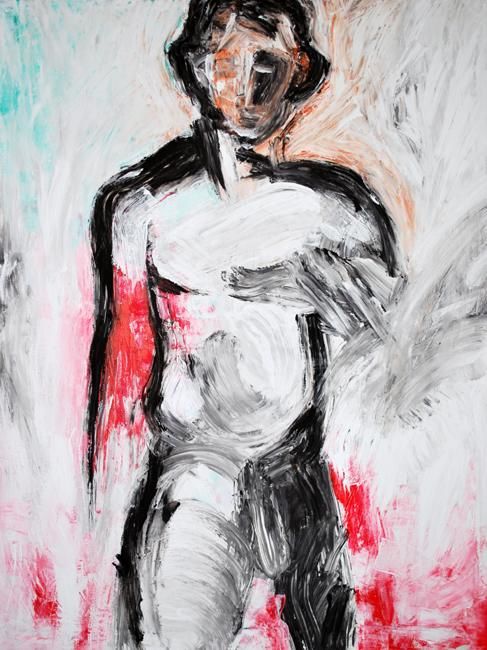 Pintura titulada "Untitled A" por Nicolas Nishiky, Obra de arte original, Acrílico