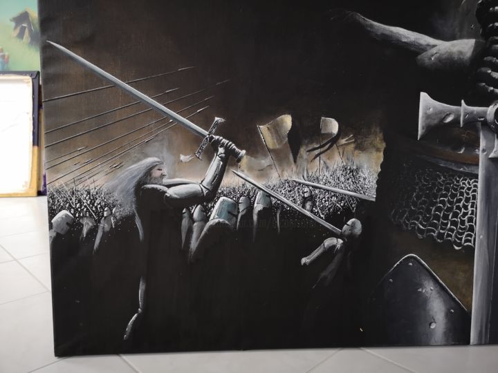 Ζωγραφική με τίτλο "Jeanne (détail)" από Nicolas Sorel, Αυθεντικά έργα τέχνης, Ακρυλικό