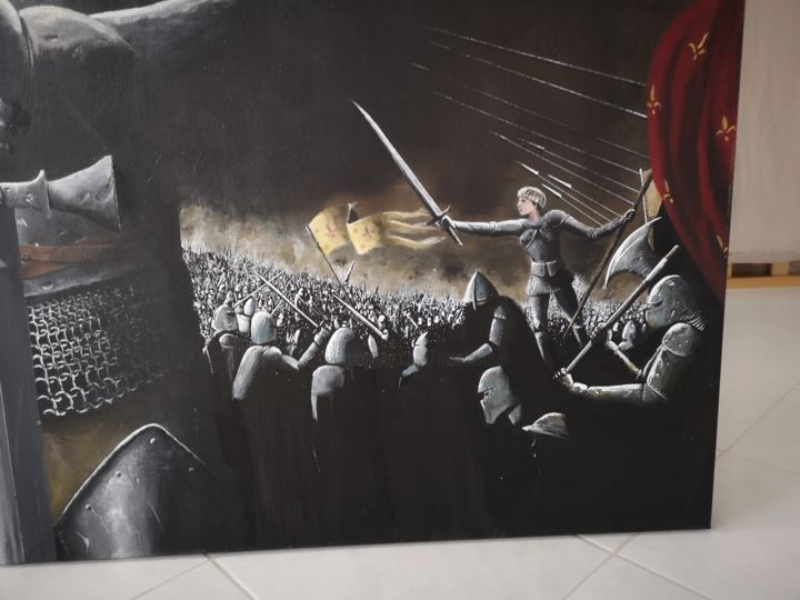 Ζωγραφική με τίτλο "Jeanne (détail 1)" από Nicolas Sorel, Αυθεντικά έργα τέχνης, Ακρυλικό