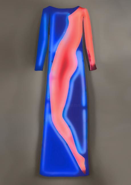 Sculpture titled "robe Wesselmann 1" by Nicolas Saint Gregoire, Original Artwork