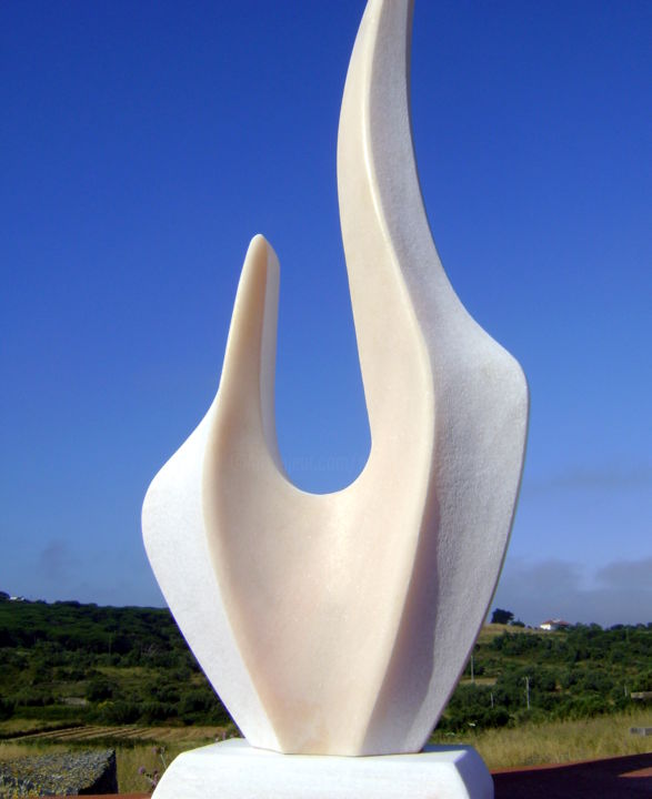 Escultura intitulada "Consonância VIII" por Nicolau Campos, Obras de arte originais, Pedra